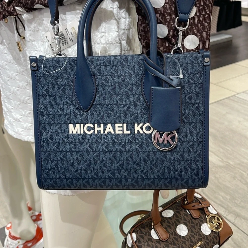 Michael Kors Mirella Small Signature Logo Crossbody Bag Admiral  NWT